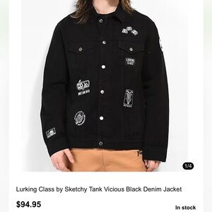 Lurking Class by Sketchy Tank Vicious Black Denim Jacket